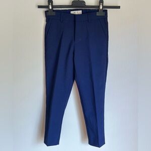 Zara Boys Navy Blue Dress Pant Size 5 Adjustable Waist